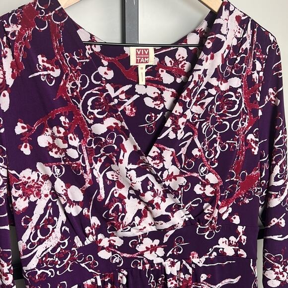 Viv Vivienne Tam Printed Dress Size Medium - Picture 2 of 5